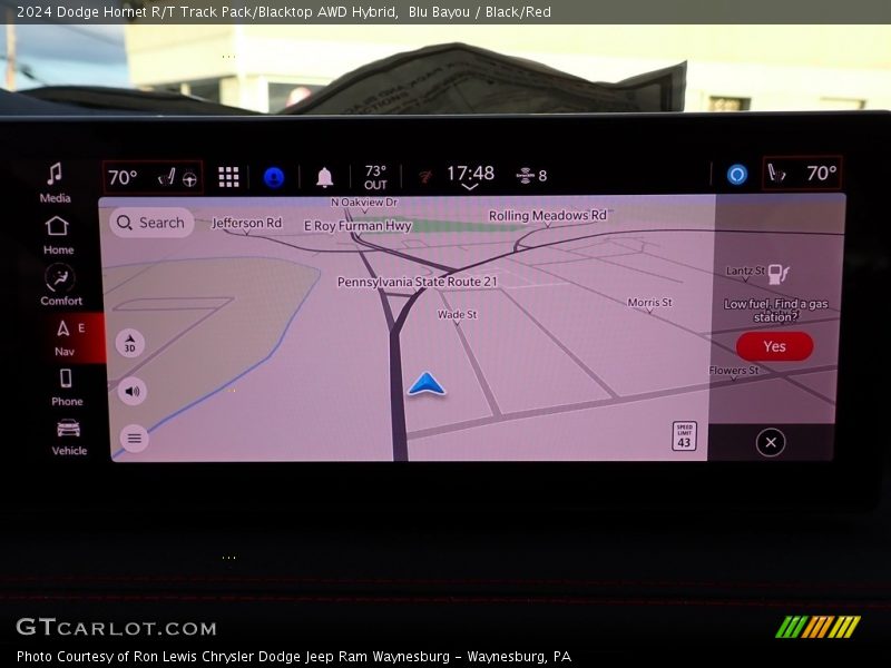 Navigation of 2024 Hornet R/T Track Pack/Blacktop AWD Hybrid