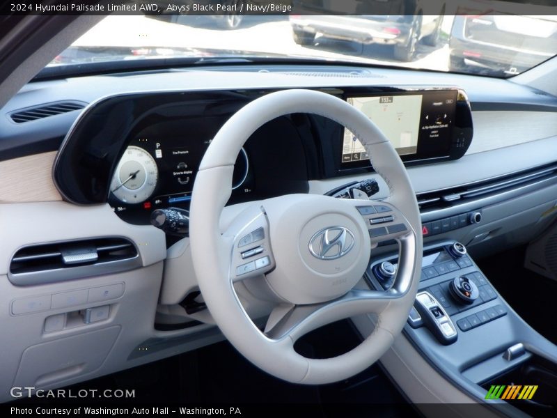 Abyss Black Pearl / Navy/Beige 2024 Hyundai Palisade Limited AWD