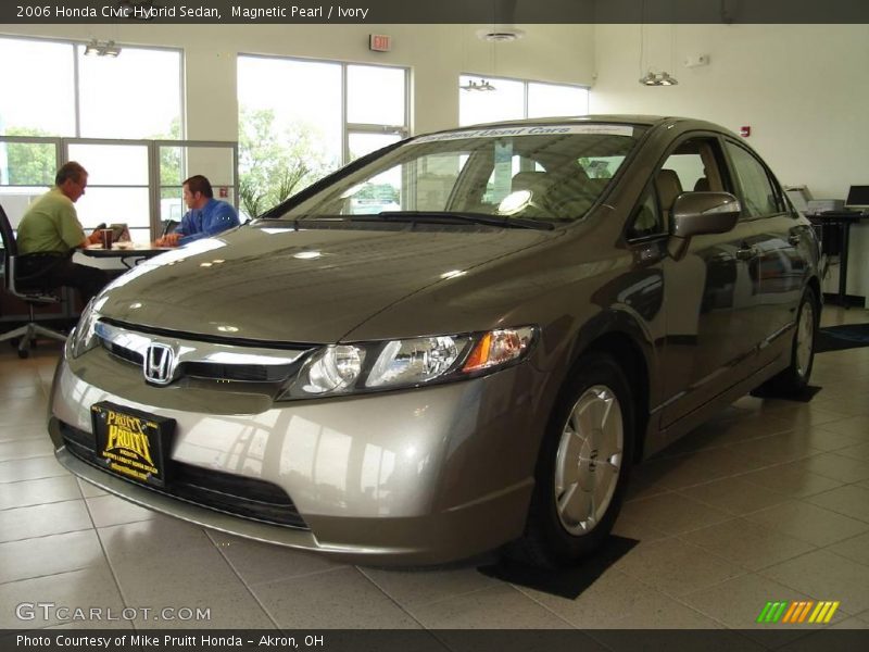 Magnetic Pearl / Ivory 2006 Honda Civic Hybrid Sedan