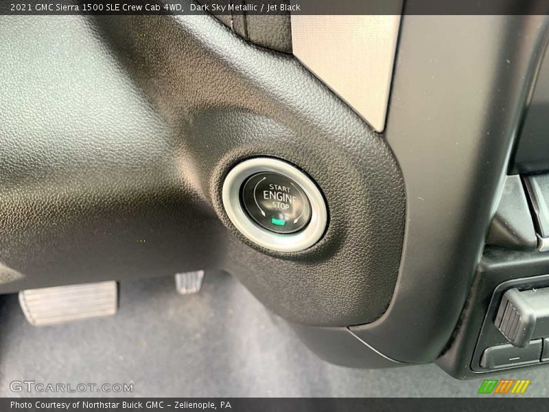 Dark Sky Metallic / Jet Black 2021 GMC Sierra 1500 SLE Crew Cab 4WD