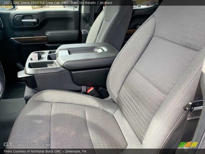 Dark Sky Metallic / Jet Black 2021 GMC Sierra 1500 SLE Crew Cab 4WD