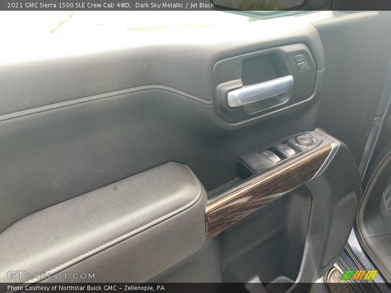 Dark Sky Metallic / Jet Black 2021 GMC Sierra 1500 SLE Crew Cab 4WD