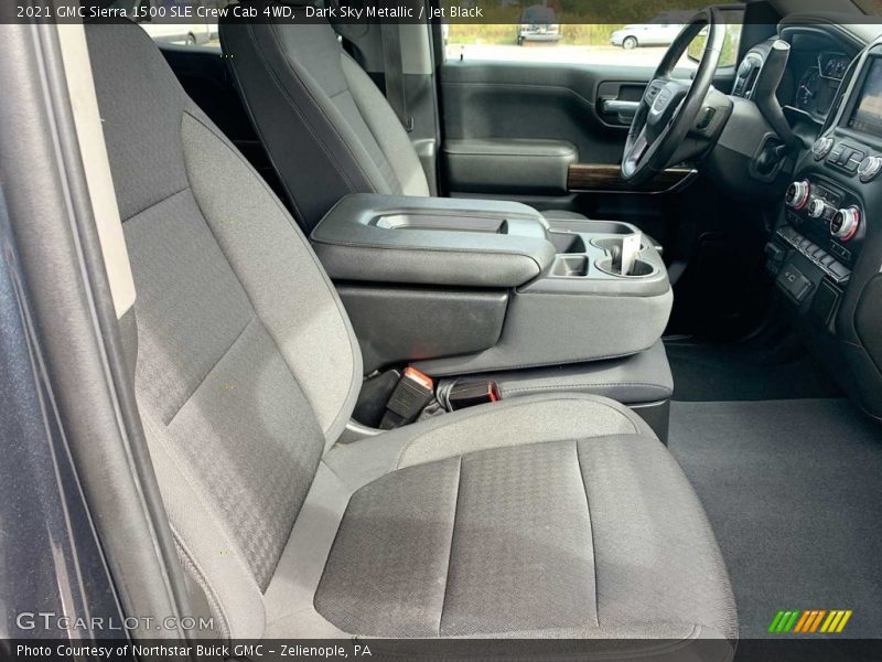 Dark Sky Metallic / Jet Black 2021 GMC Sierra 1500 SLE Crew Cab 4WD