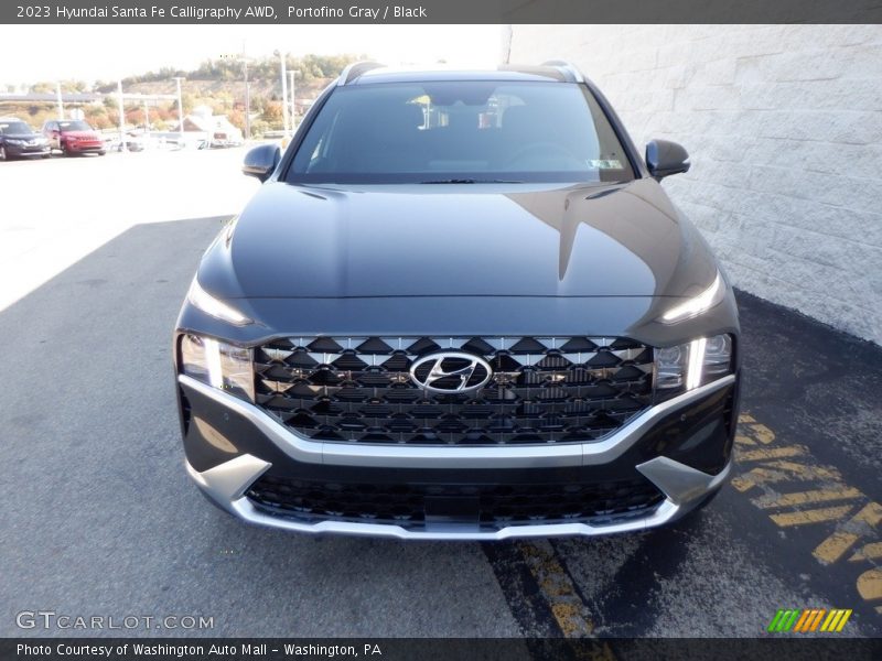 Portofino Gray / Black 2023 Hyundai Santa Fe Calligraphy AWD