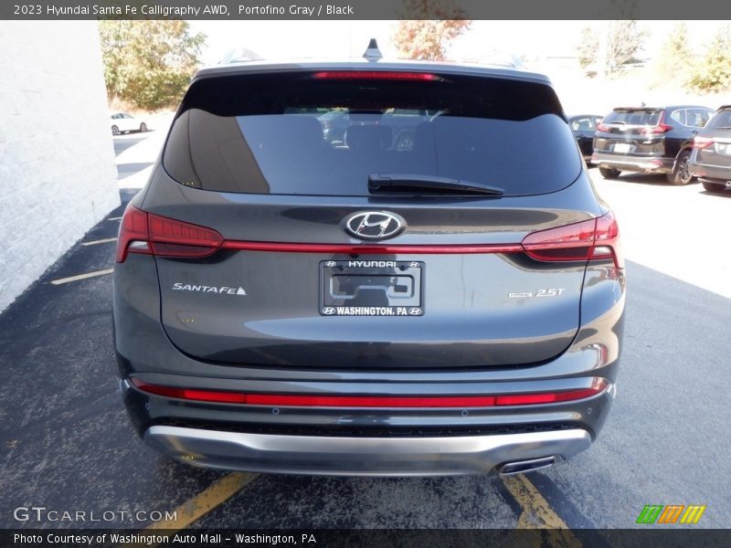 Portofino Gray / Black 2023 Hyundai Santa Fe Calligraphy AWD