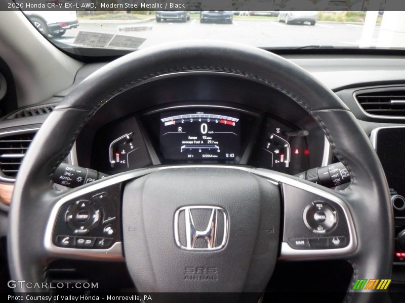 Modern Steel Metallic / Black 2020 Honda CR-V EX-L AWD