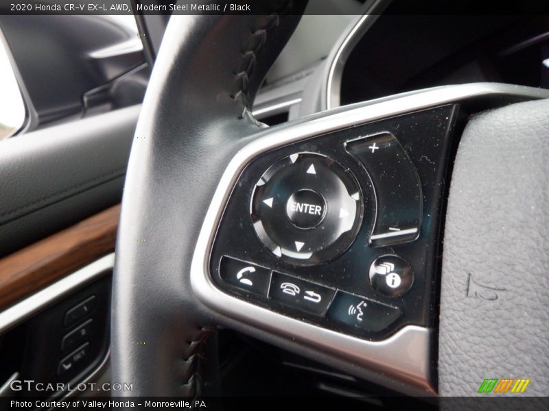 Modern Steel Metallic / Black 2020 Honda CR-V EX-L AWD