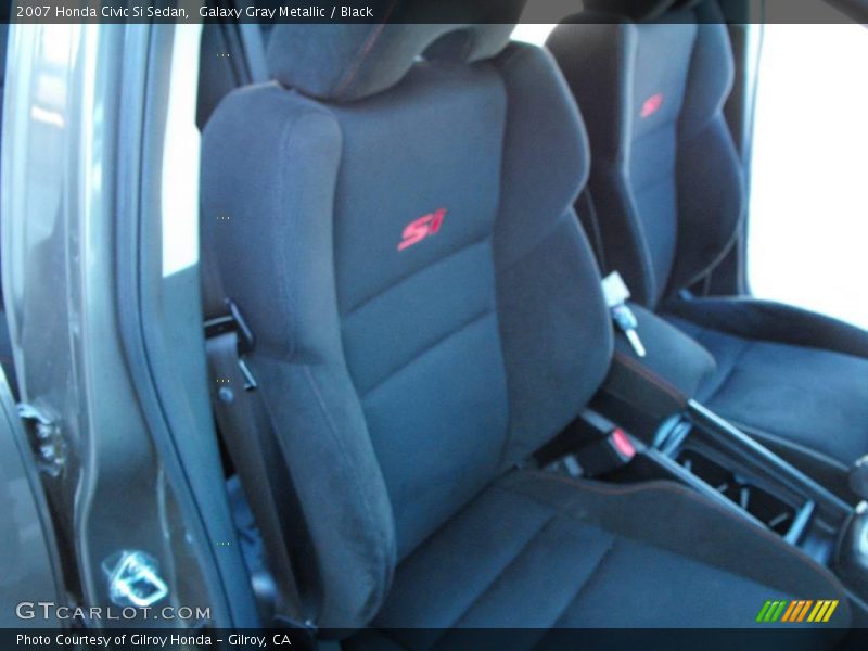Galaxy Gray Metallic / Black 2007 Honda Civic Si Sedan
