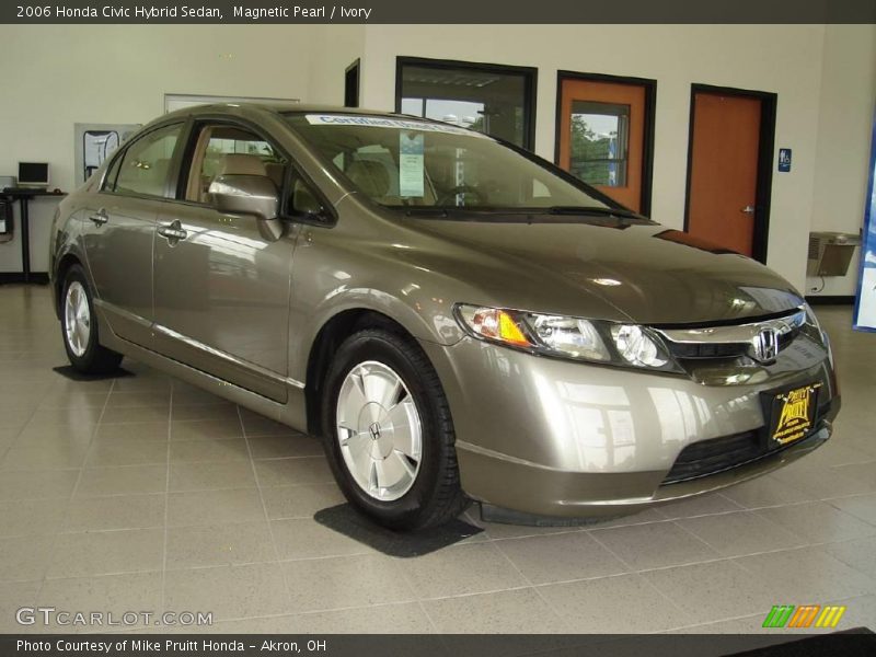 Magnetic Pearl / Ivory 2006 Honda Civic Hybrid Sedan