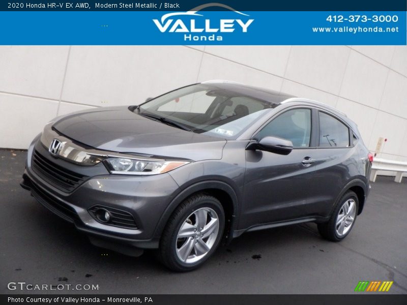 Modern Steel Metallic / Black 2020 Honda HR-V EX AWD