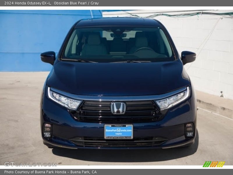 Obsidian Blue Pearl / Gray 2024 Honda Odyssey EX-L
