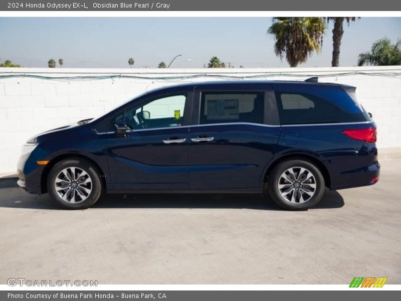 Obsidian Blue Pearl / Gray 2024 Honda Odyssey EX-L