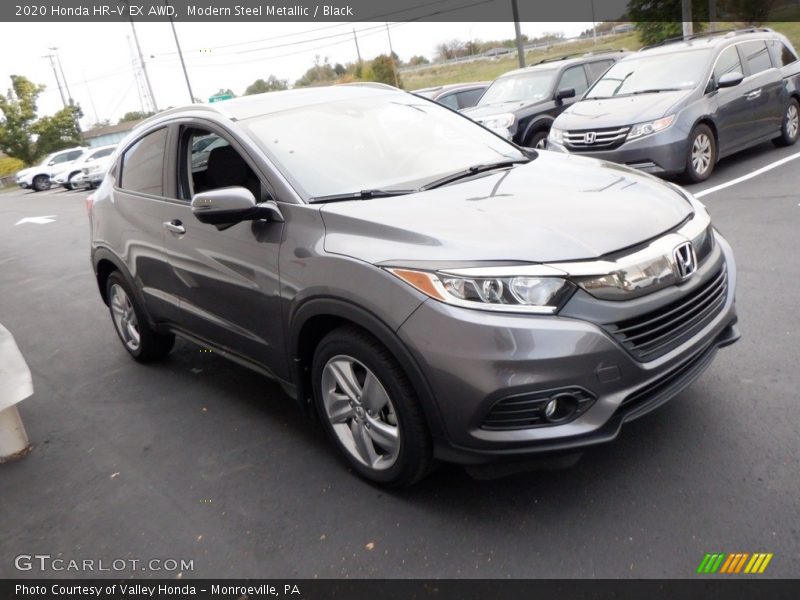 Modern Steel Metallic / Black 2020 Honda HR-V EX AWD