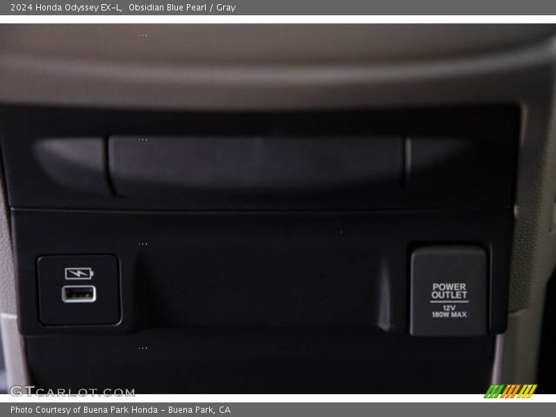 Obsidian Blue Pearl / Gray 2024 Honda Odyssey EX-L