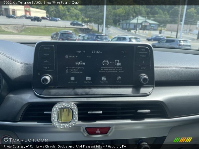 Snow White Pearl / Gray 2021 Kia Telluride S AWD