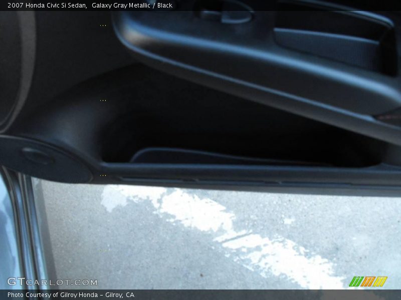 Galaxy Gray Metallic / Black 2007 Honda Civic Si Sedan