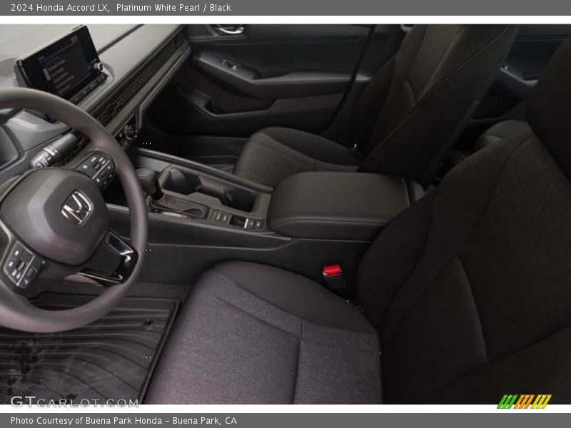 Platinum White Pearl / Black 2024 Honda Accord LX