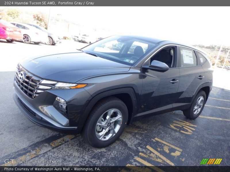 Portofino Gray / Gray 2024 Hyundai Tucson SE AWD