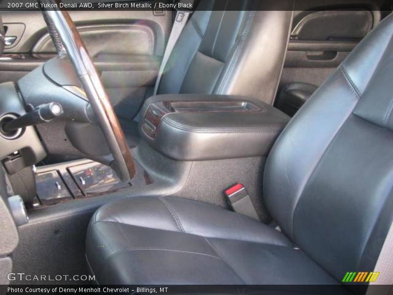 Silver Birch Metallic / Ebony Black 2007 GMC Yukon Denali AWD