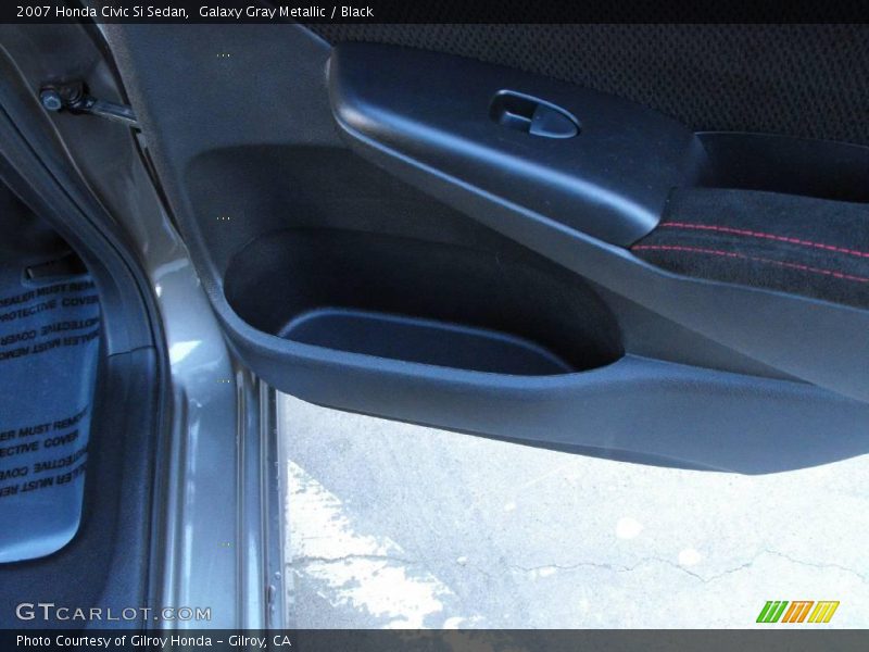 Galaxy Gray Metallic / Black 2007 Honda Civic Si Sedan