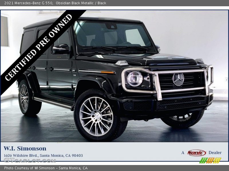 Obsidian Black Metallic / Black 2021 Mercedes-Benz G 550