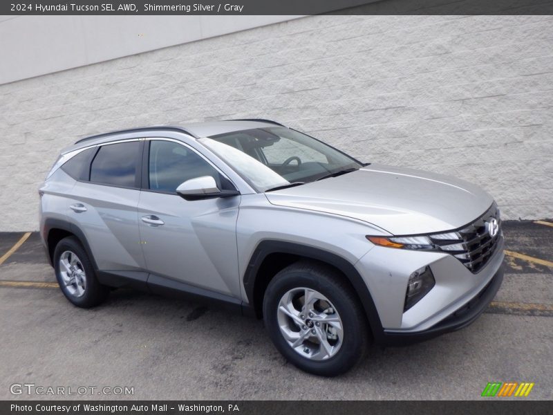 Shimmering Silver / Gray 2024 Hyundai Tucson SEL AWD