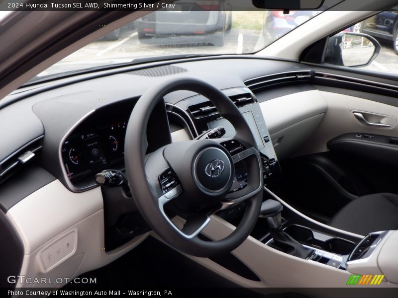 Shimmering Silver / Gray 2024 Hyundai Tucson SEL AWD