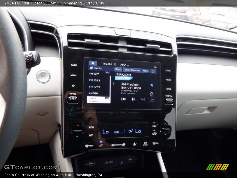 Shimmering Silver / Gray 2024 Hyundai Tucson SEL AWD