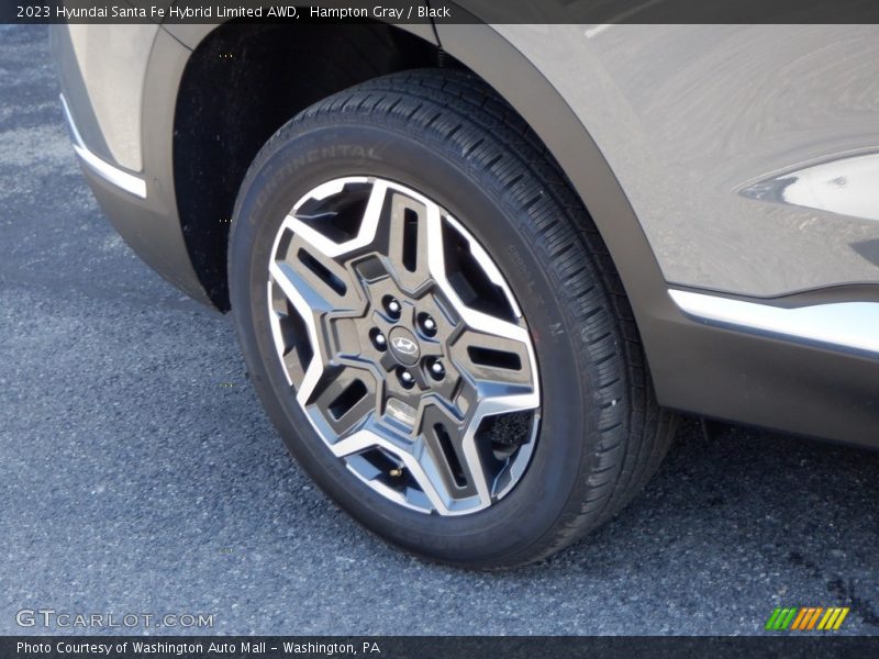 Hampton Gray / Black 2023 Hyundai Santa Fe Hybrid Limited AWD