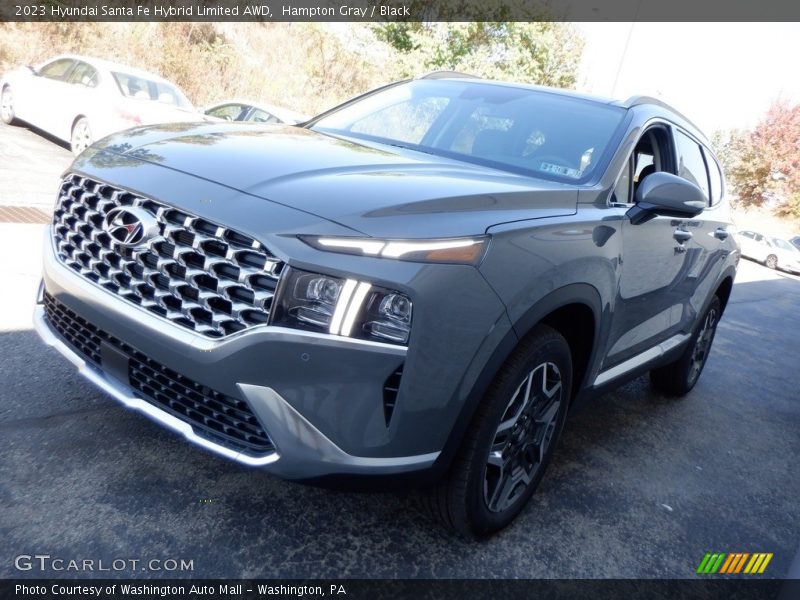 Hampton Gray / Black 2023 Hyundai Santa Fe Hybrid Limited AWD