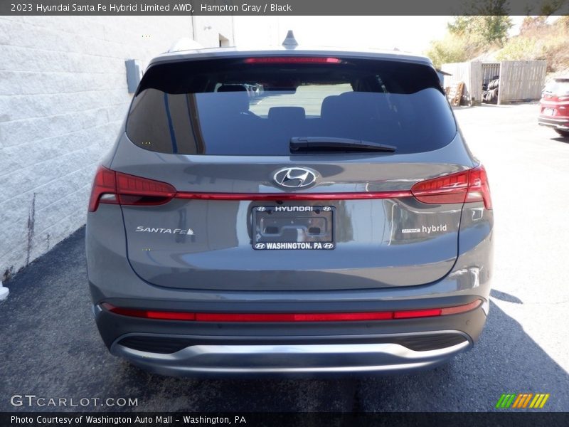 Hampton Gray / Black 2023 Hyundai Santa Fe Hybrid Limited AWD