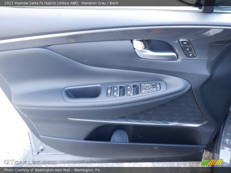 Hampton Gray / Black 2023 Hyundai Santa Fe Hybrid Limited AWD