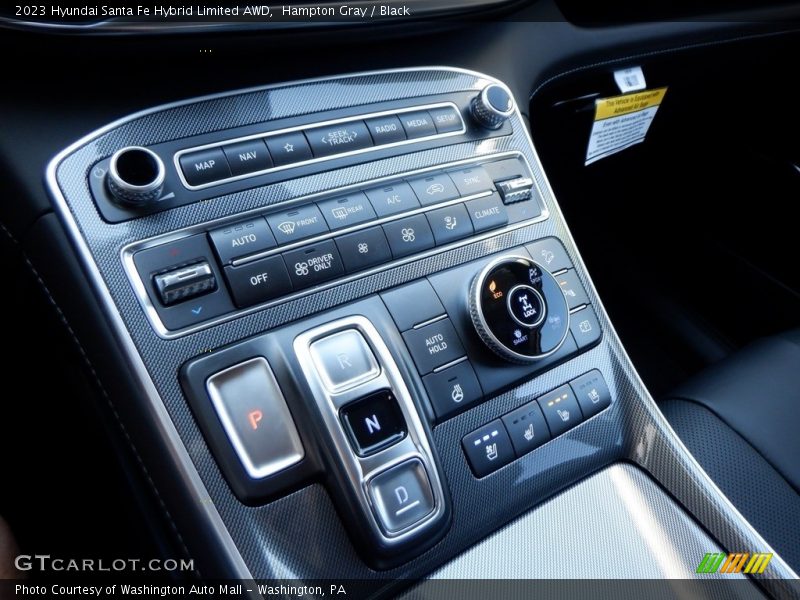 Hampton Gray / Black 2023 Hyundai Santa Fe Hybrid Limited AWD