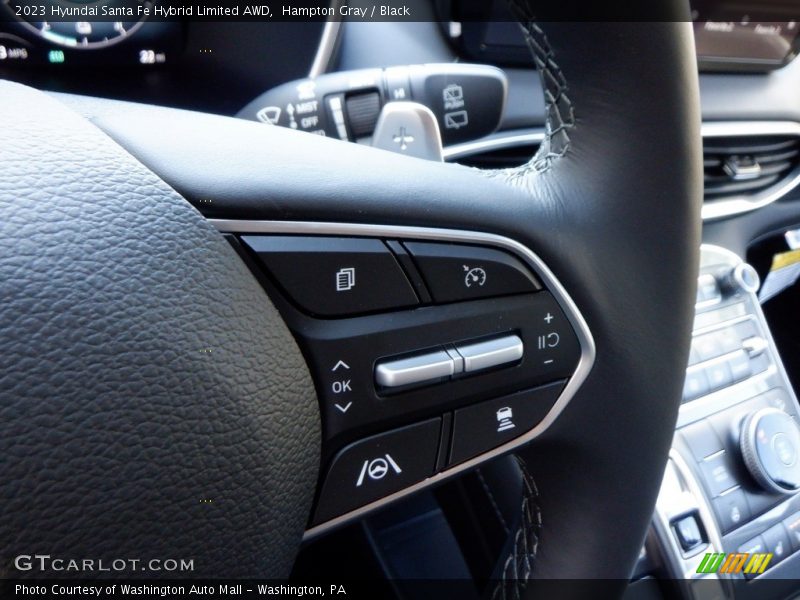 Hampton Gray / Black 2023 Hyundai Santa Fe Hybrid Limited AWD