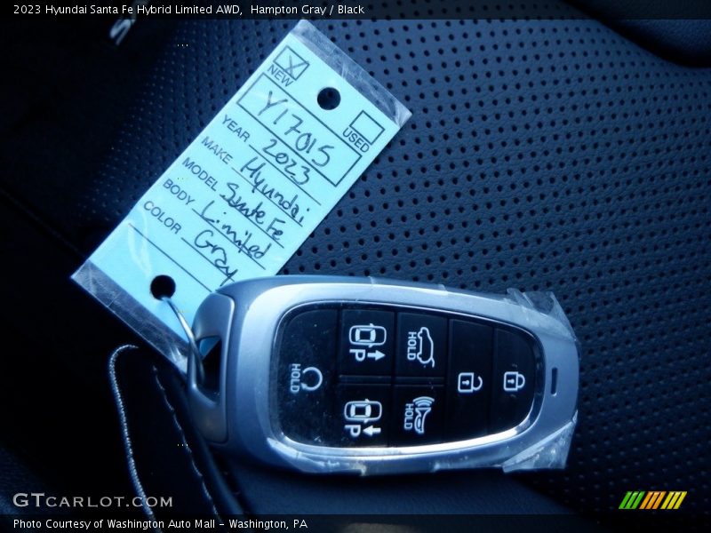 Hampton Gray / Black 2023 Hyundai Santa Fe Hybrid Limited AWD