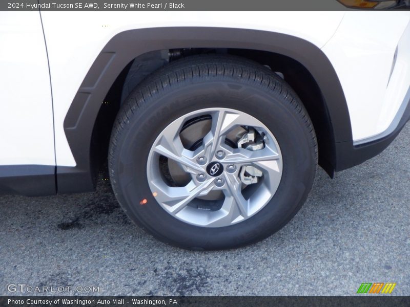 Serenity White Pearl / Black 2024 Hyundai Tucson SE AWD