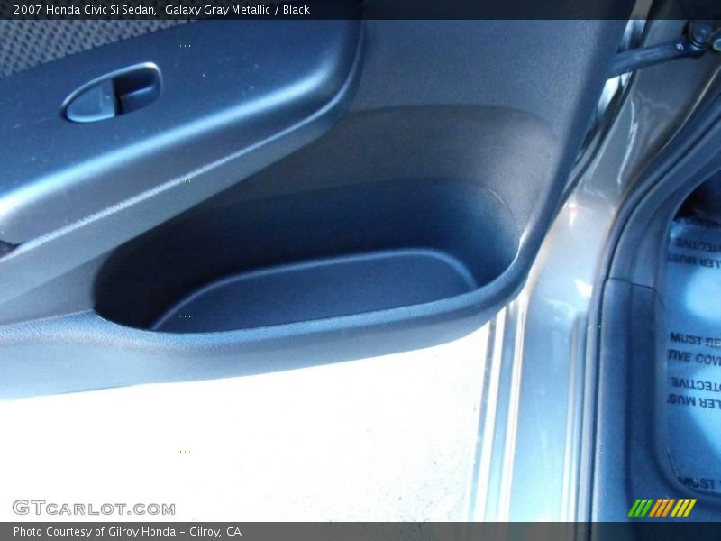 Galaxy Gray Metallic / Black 2007 Honda Civic Si Sedan