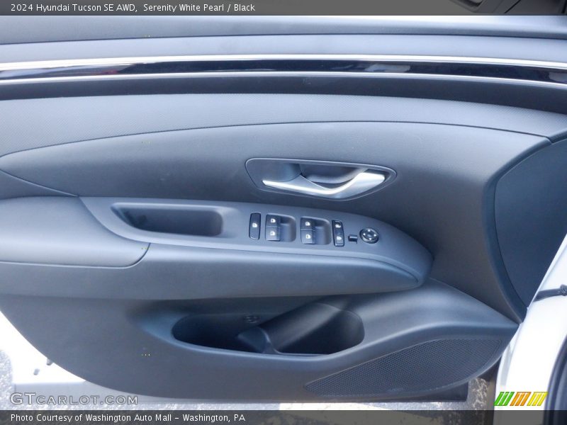 Serenity White Pearl / Black 2024 Hyundai Tucson SE AWD