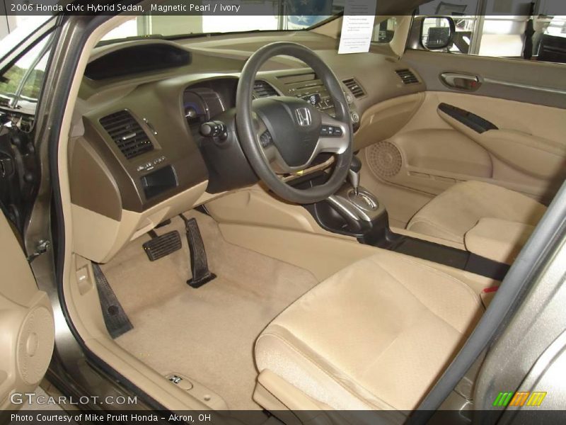 Magnetic Pearl / Ivory 2006 Honda Civic Hybrid Sedan
