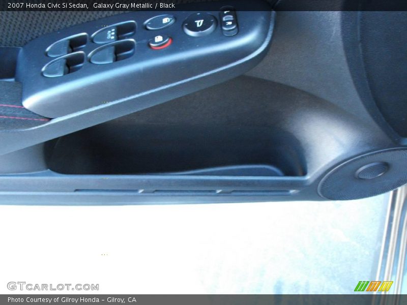 Galaxy Gray Metallic / Black 2007 Honda Civic Si Sedan