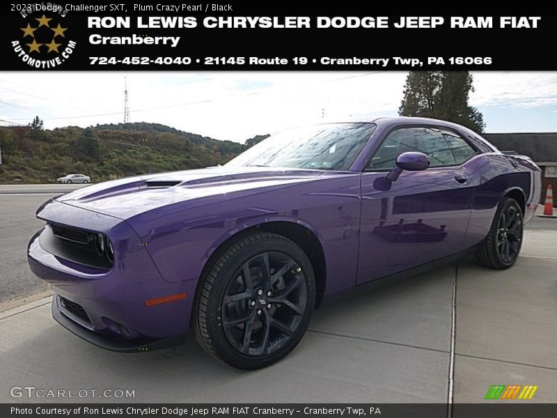 Plum Crazy Pearl / Black 2023 Dodge Challenger SXT