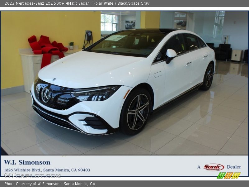 Polar White / Black/Space Gray 2023 Mercedes-Benz EQE 500+ 4Matic Sedan