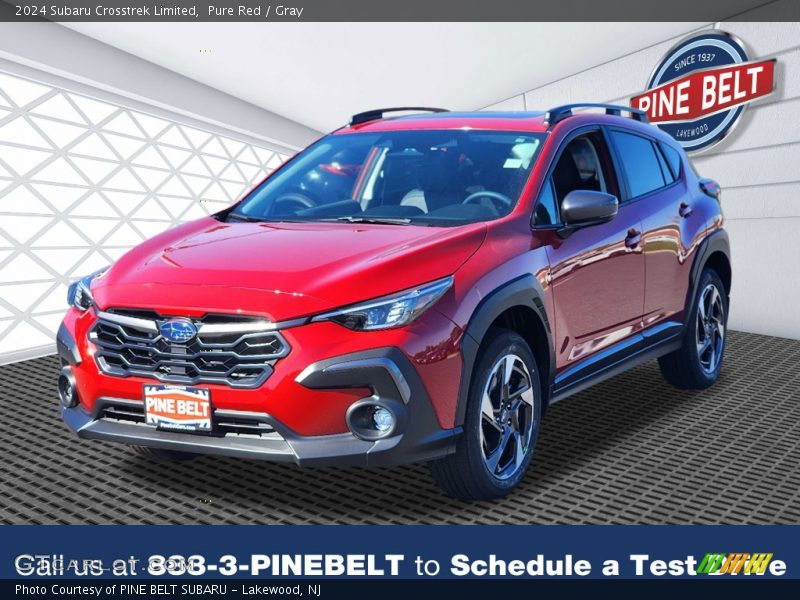 Pure Red / Gray 2024 Subaru Crosstrek Limited
