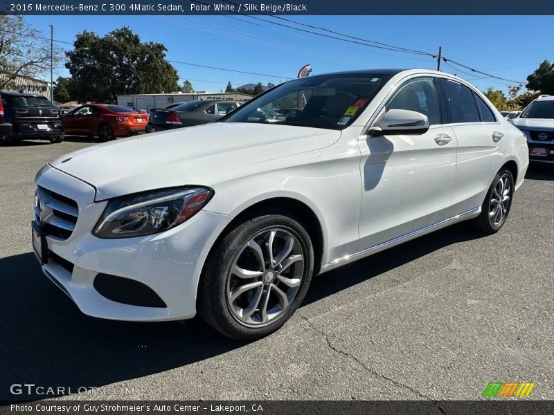 Polar White / Silk Beige/Black 2016 Mercedes-Benz C 300 4Matic Sedan