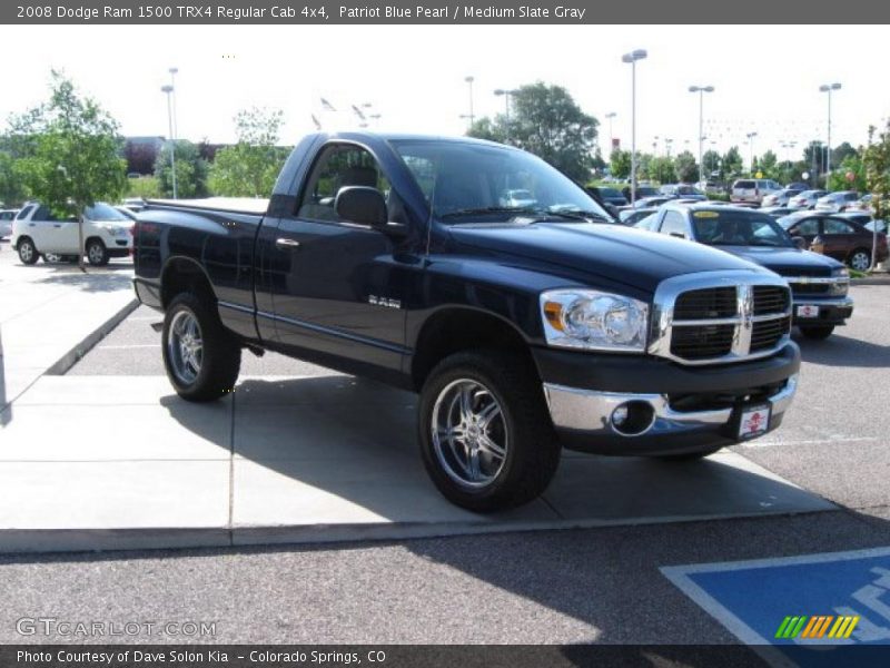 Patriot Blue Pearl / Medium Slate Gray 2008 Dodge Ram 1500 TRX4 Regular Cab 4x4
