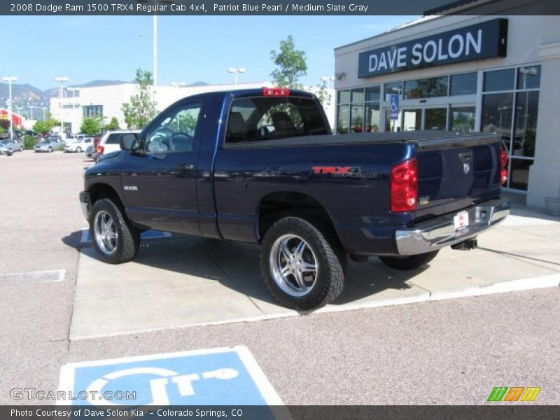Patriot Blue Pearl / Medium Slate Gray 2008 Dodge Ram 1500 TRX4 Regular Cab 4x4