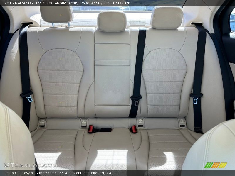 Polar White / Silk Beige/Black 2016 Mercedes-Benz C 300 4Matic Sedan