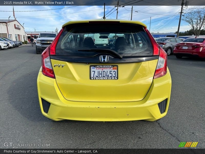 Mystic Yellow Pearl / Black 2015 Honda Fit LX