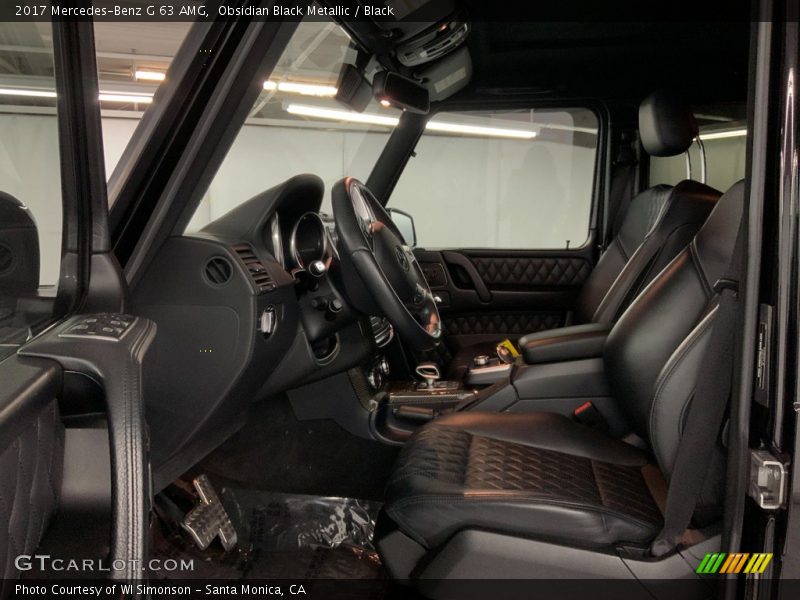 Front Seat of 2017 G 63 AMG
