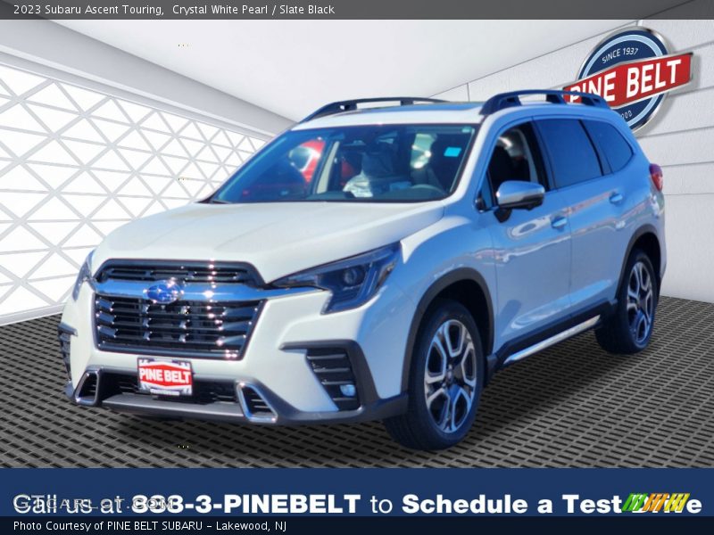 Crystal White Pearl / Slate Black 2023 Subaru Ascent Touring